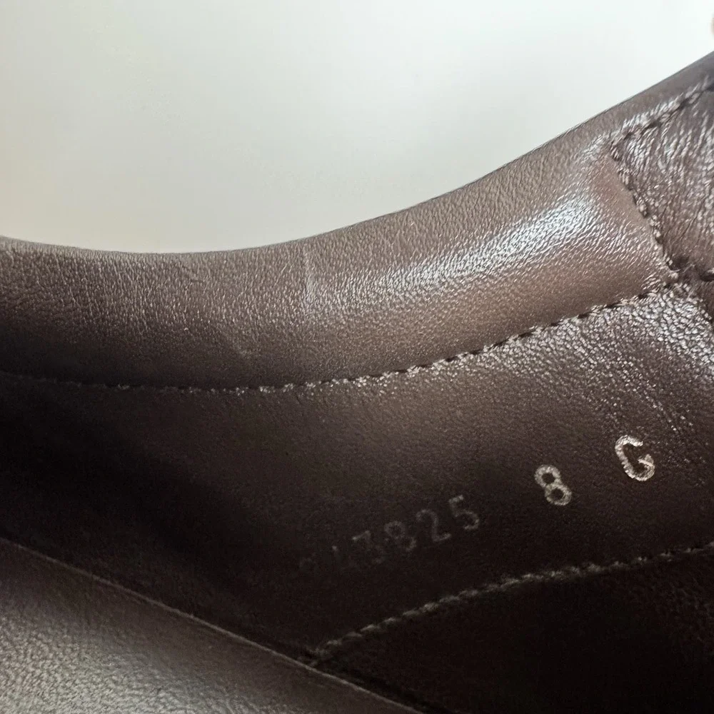 Men's GUCCI 'SL73' Brown Leather Sneakers US 8.5 GUCCI 8 G‎ Shoes Vintage
